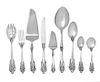 * An American Silver Flatware Service, Wallace Silversmiths, Wallingford, CT, Grand Baroque pattern, comprising: 48 dinner knive