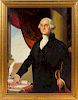 Leo J. Carr, (20th Century), Portrait of George Washington (after Gilbert Stuart)