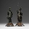 Continental Bronze Sculptures of Warrior Figures