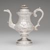 Repoussé Silver Pitcher, Likely Continental