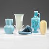 Rookwood Pottery High Glaze Vases and Tray