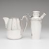 American Sterling Pitcher and Martini Shaker
