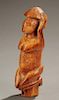West African ivory female figure finial.