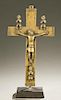 Kongo brass crucifix, 19th / 20th c.