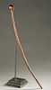 East African wood staff, 20th cen.