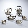 Six Piece George VI Sterling Silver Tea and Coffee Service