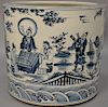 Chinese porcelain planter, Ming pattern. ht. 15in., dia. 17in.