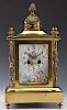 Japy Freres & Cie Gilded Brass Mantel Clock