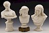 3 Parian Busts