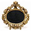 Rococo Style Brass Boudoir Mirror