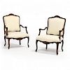 Pair of Louis XV Style Fauteuil