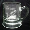 1908 Aurora Beer Glass Mug, Aurora, Illinois