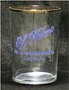 1917 El Primo 3½ Inch Blue Etched Drinking Glass, Chicago, Illinois