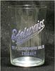 1900 Edelweiss Beer 3½ Inch Etched Drinking Glass, Chicago, Illinois