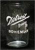 1900 Bohemian Beer 3¾ Inch Etched Drinking Glass, Detroit, Michigan