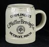 1895 C. Pfeiffer Brewing Co. 4¼ Inch Stein Detroit, Michigan