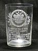 1907 Stars & Stripes Special Brew 3½ Inch Etched Drinking Glass, Omaha, Nebraska