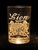 1897 Windisch-Muhlhauser Lion Beer 3½ Inch Etched Drinking Glass, Cincinnati, Ohio