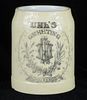 1902 Greetings Beth Uhl's Beer 4½ Inch Stein, Bethlehem, Pennsylvania