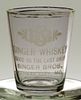 1940 Singer Bros. Whiskey Shotglass Kansas City Missouri