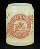 1901 Bergdoll's Beer 4½ Inch Stein, Philadelphia, Pennsylvania
