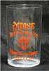 1905 Moose Beer 3¾ Inch Etched Drinking Glass, Roscoe, Pennsylvania