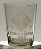 1910 Livingston Thompson Whiskey Shotglass Louisville Kentucky