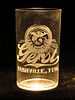 1895 Gerst Beer 3¾ Inch Etched Drinking Glass, Nashville, Tennessee