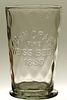 1889 John Graf's Fine Weiss Beer 5½ Inch Embossed Glass, Milwaukee, Wisconsin