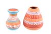 Navajo Polychrome Bud & Olla Signed Micro Pottery