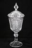 Indiana Glass Tiara Diamond Point Apothecary Vase