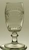  1885 Windisch-Muhlhauser Lion Beer (28 scallops) 5½ Inch Embossed Glass, Cincinnati, Ohio