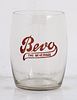 1910 Anheuser Busch Bevo Beverage 3¼ Inch Etched Barrel Glass