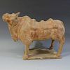 ANTIQUE CHINESE POTTERY OX - NORTHERN WEI DYNASTY