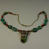 RARE STERLING SILVER TURQUOISE NECKLACE