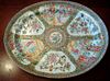 ANTIQUE Chinese Rose Medallion Platter, 18 1/2" long, early 19th C.