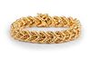 A Gold Woven Chain Bracelet, by Tiffany & Co.