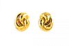 A Pair of Gold Earrings, by Henry Dunay