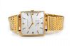 A Vintage Men's Square Dial Gold Watch, by Harry Winston
