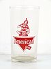 1960 American Beer 4¼ Inch Tall Straight Sided ACL Drinking Glass Baltimore, Maryland