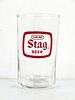 1965 Stag Beer 4 Inch Tall Straight Sided ACL Drinking Glass Belleville, Illinois