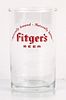 1963 Fitger's Beer 4 Inch Tall Straight Sided ACL Drinking Glass Duluth, Minnesota