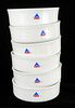 1970 Lot of 6 Delta Airlines 4¾ inch Bowls Dishware Chicago, Illinois