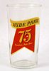 1951 Hyde Park 75 Premium Pale Beer 4¾ Inch Decal Label Drinking Glass Saint Louis, Missouri