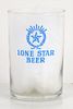 1938 Lone Star Beer 3½ Inch Tall Straight Sided ACL Drinking Glass San Antonio, Texas