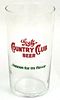 1949 Goetz Country Club Beer 4¾ Inch Tall Straight Sided ACL Drinking Glass St. Joseph, Missouri