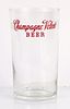 1959 Champagne Velvet Beer 4¼ Inch Tall Straight Sided ACL Drinking Glass Terre Haute, Indiana