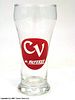 1957 Champagne Velvet Beer 5½ Inch Tall Bulge Top ACL Drinking Glass Terre Haute, Indiana