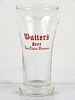 1954 Walter's Beer 5½ Inch Tall Bulge Top ACL Drinking Glass Eau Claire, Wisconsin