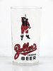 1935 Zoller's Famous Beer 4⅓ Inch Tall Straight Sided ACL Drinking Glass Davenport, Iowa